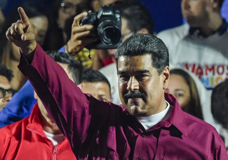  No poder desde 2013, o presidente Nicolás Maduro foi reeleito com 67,7% dos votos apurados