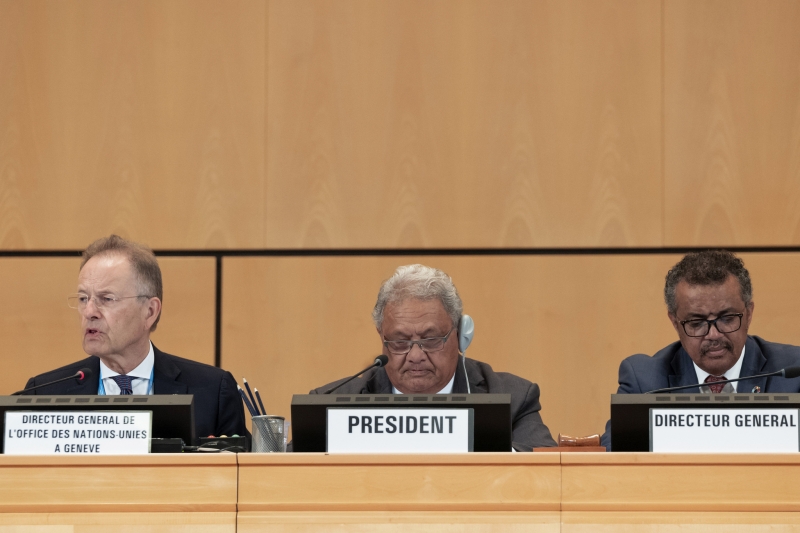  O diretor-geral da OMS anunciou a medida durante discurso da Assembleia Mundial de Saúde
