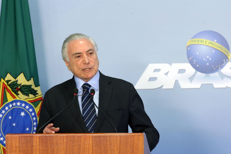 Anúncio foi feito pelo presidente Michel Temer, em pronunciamento no Palácio do Planalto