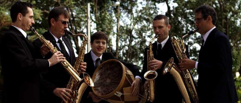 Barlavento Quarteto de Sax é uma das atrações no segundo dia do festival que ocorre nesta semana