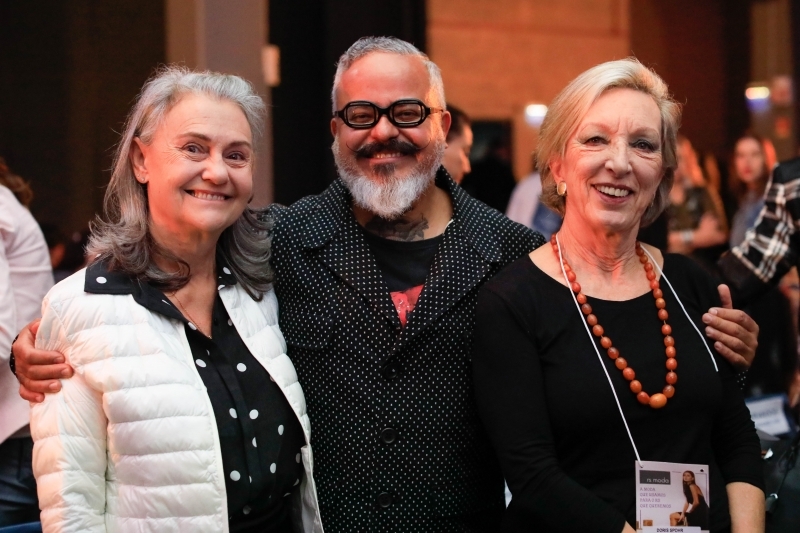 Ivana Kruse, Ronaldo Fraga e Doris Spohr na 6ª edição da Feira Brasileira do Varejo, no Centro de Eventos da Fiergs 