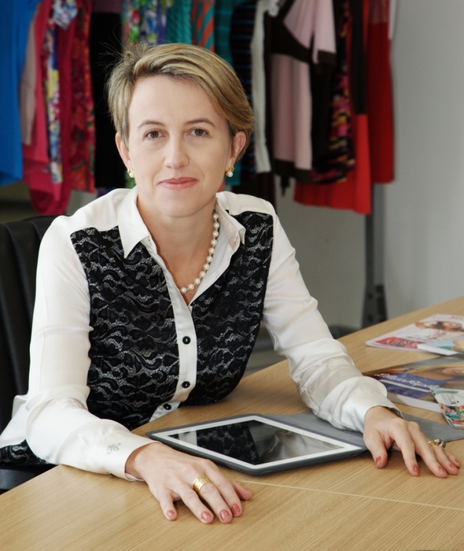 Tasa Bornhofen  diretora comercial da loja de roupas Posthaus e esteve em Porto Alegre para a FBV