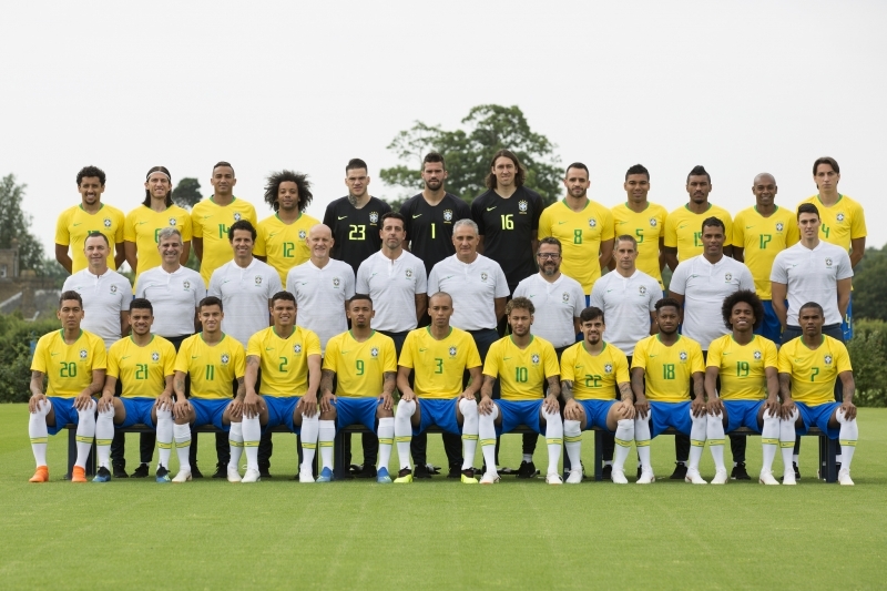 Foto oficial da seleção brasileira para a copa da Rússia