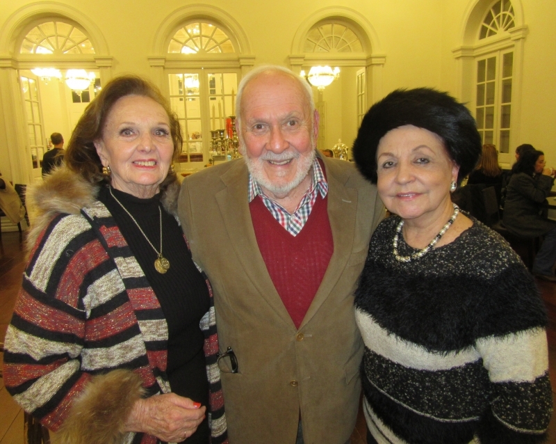 Vera Lia Cavalheiro, Luiz Carlos Lisboa e Magali Jung no simpático encontro
