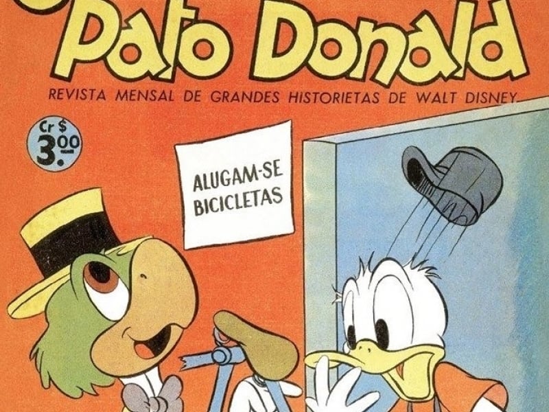 Quando a empresa foi fundada, a primeira publicação foram as revistas do Pato Donald
