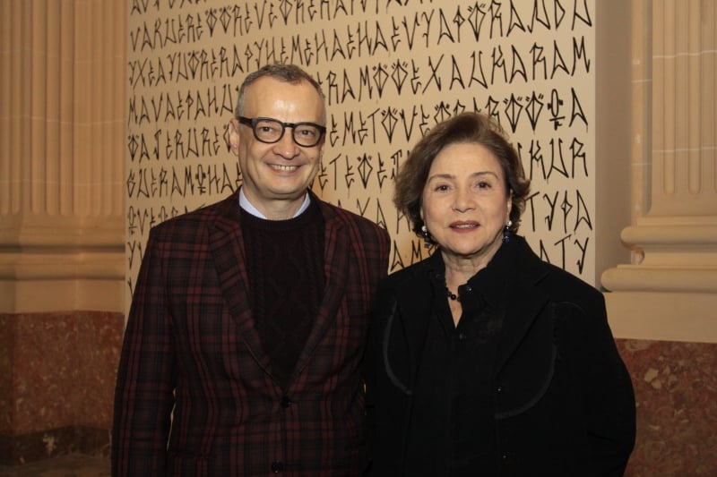 Carlos Trevi e Clara Rodrigues recepcionaram os convidados no Santander Cultural