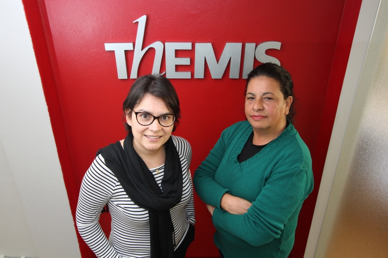 Entrevista com Renata Teixeira Jardim ( E ) e Maria Guaneci Marques de Ávila ( D), da  ONG Themis.