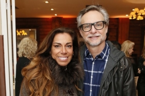 Marla Martins e Paulo Pinheiro em tarde de feijoada na Leopoldina Juvenil  