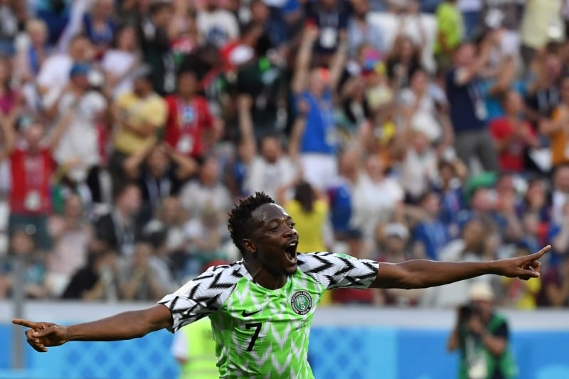 Atacante Ahmed Musa marcou os dois gols da vitória nigeriana, no segundo tempo