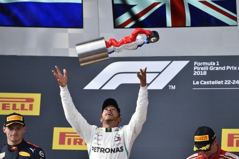 Com o primeiro lugar em Paul Ricard, Hamilton alcançou sua 65ª vitória na carreira