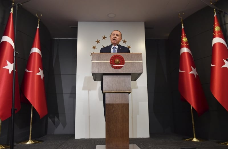 Erdogan proclamou a vitória na eleição com um discurso em Ancara