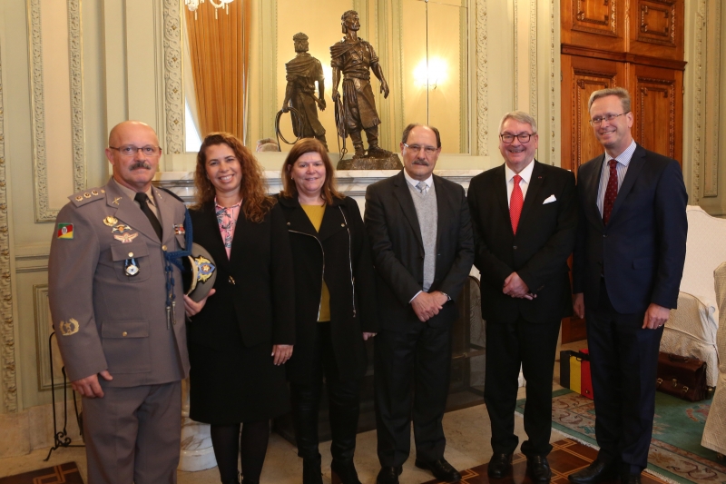 Representação belga no Estado visitou o Palácio Piratini ontem