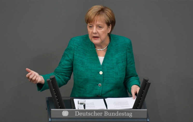 A presidente alemã destacou a necessidade de lidar com refugiados e manter as fronteiras abertas