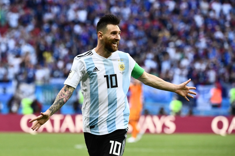 Dos 665 anotados por Messi, apenas 30 foram em amistosos. Todos pela seleção argentina