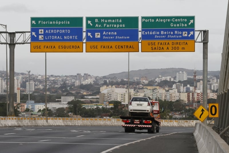 Obras ocupam o Km 5 da pista, mas podem se estender em pontos entre os Km 3 e 11