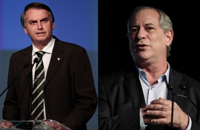 Jair Bolsonaro (PSL) lidera levantamento, seguido por Ciro Gomes (PDT)