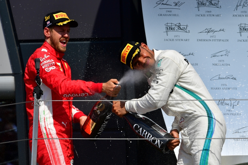 O alemão da Ferrari acabou com a hegemonia da Mercedes no Circuito de Silverstone
