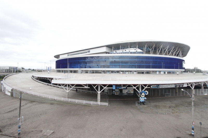 Arena do Grêmio, com capacidade de receber 55.662 torcedores, receberá cinco jogos