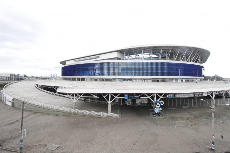 Arena do Grêmio, com capacidade de receber 55.662 torcedores, receberá cinco jogos
