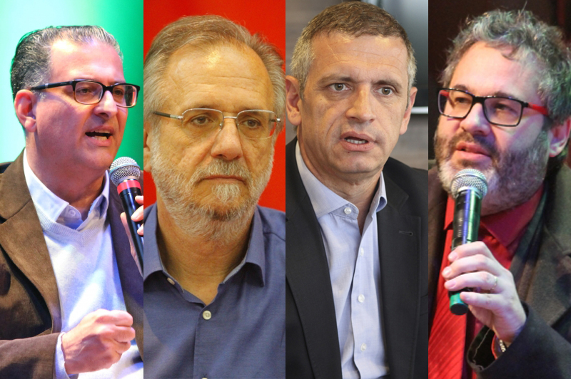 Jairo Jorge está no PDT; Miguel Rossetto é quadro petista; Mateus Bandeira entrou no Novo; Robaina é do PSOL