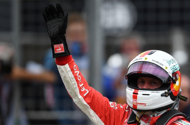 O alemão Vettel, tetracampeão do mundo, conquistou a 55ª pole dele na carreira
