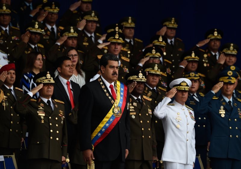 Maduro discursava em um evento militar em Caracas, quando ocorreu a tentativa de atentado