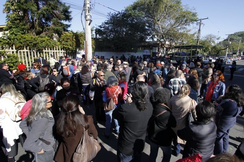 Protesto chamou a aten��o para 630 cargos de docentes vagos
