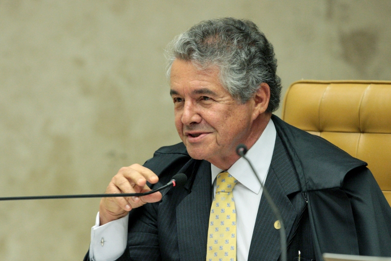 Ministro Marco Aurélio durante sessão plenária do STF. Foto: Carlos Moura/SCO/STF (09/08/2018)
