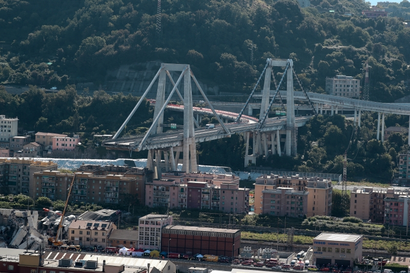 Na terça-feira (14), o desabamento de uma ponte em Gênova causou a morte de 39 pessoas