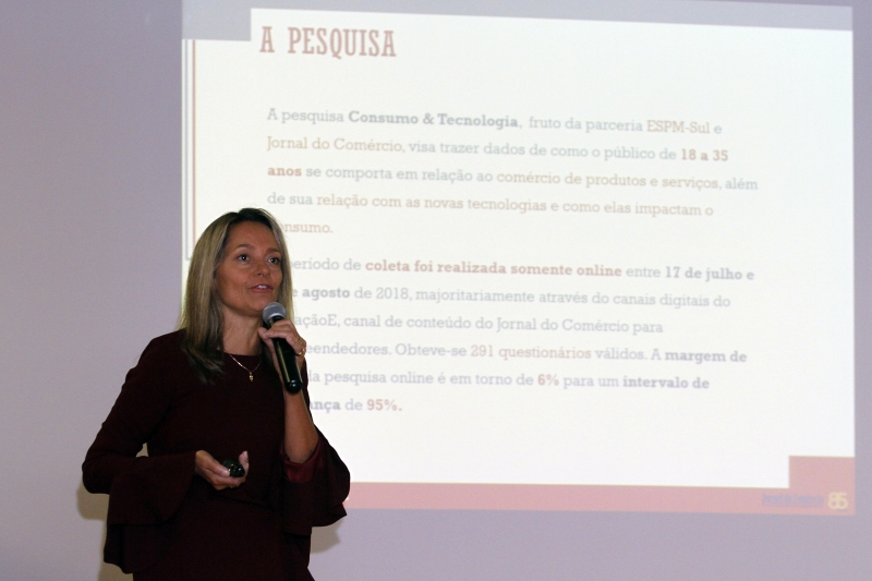 Divulga&ccedil;&atilde;o da pesquisa Consumo e Tecnologia, do JC em parceria com a ESPM.
na foto: Liliane Rohde, professora da ESPM Foto: MARCELO G. RIBEIRO/JC