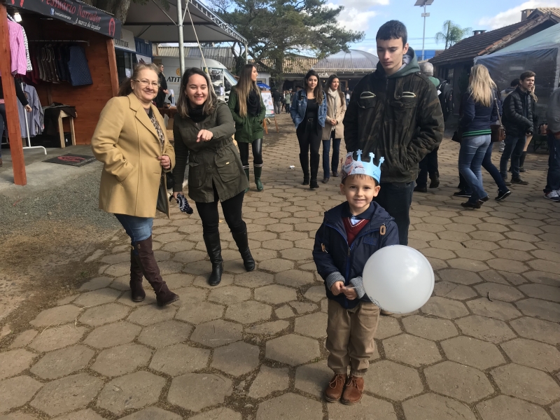 O pblico comeou cedo a chegar ao parque em um tpico programa de famlia