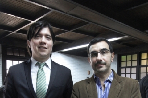 Hern�n Cejas, c�nsul adjunto; e Jorge Perren, c�nsul da Argentina