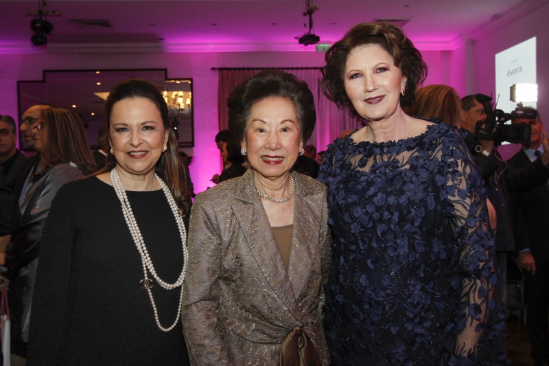 Vera Bernardes, Lydia Ling e Nelma Wagner Gallo, lideranças da Liga Feminina de Combate ao Câncer
