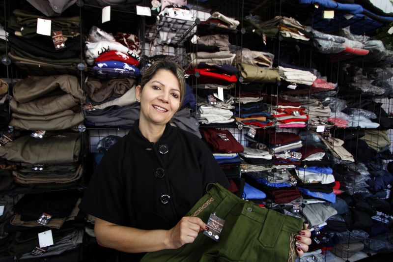 Cristina Preto, s�cia-propriet�ria da Tradi��o Pilchas, de Caxias do Sul