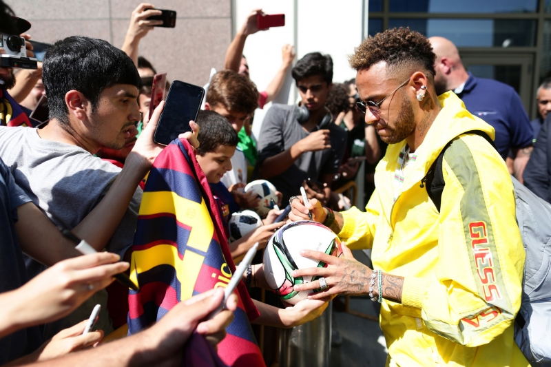 Neymar chegou aos Estados Unidos no domingo