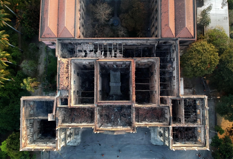 Museu brasileiro foi destruído em incêndio no último dia 2 de setembro