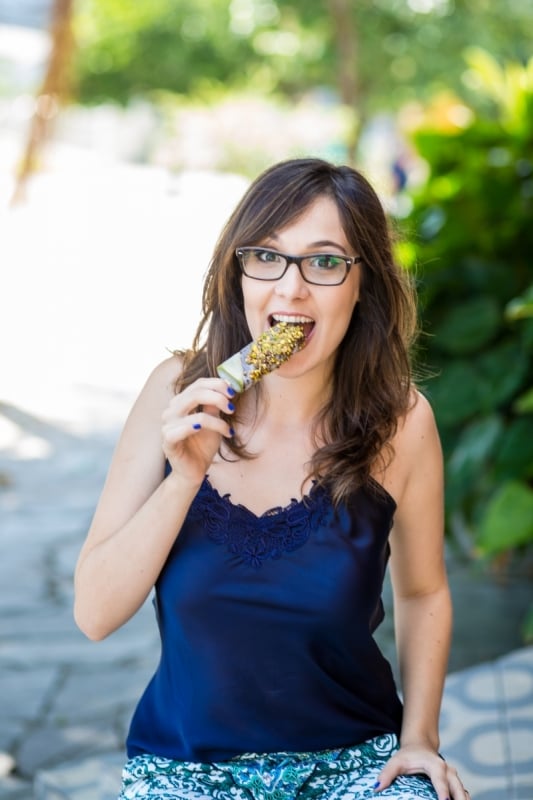 Rha�ssa Mattiello � propriet�ria da Pop Stop, empresa de gelatos italianos com mais de 60 sabores