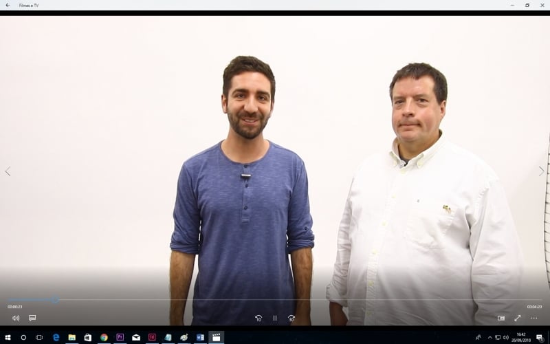 John Williamsom compartilhou dicas com o Teacher Mauro Foto: Reprodu&ccedil;&atilde;o/JC