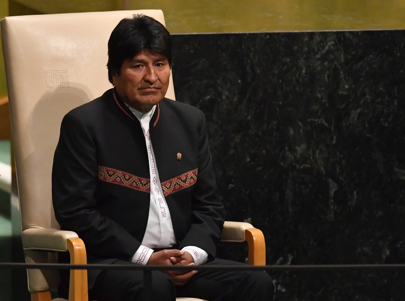Presidente boliviano Evo Morales foi ao tribunal para ouvir a sentença