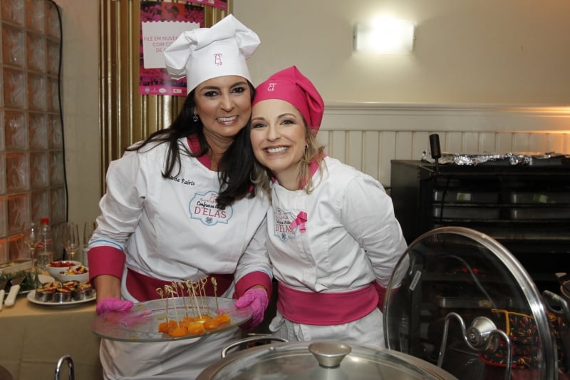 Márcia Fabris e Patrícia Dornelles pilotaram uma das cozinhas