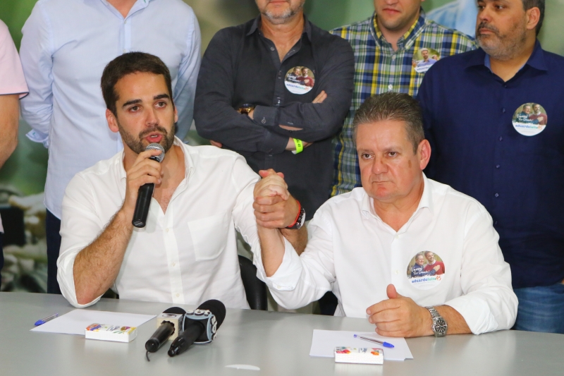 Eduardo Leite com o vice Delegado Ranolfo Júnior vão apoiar Bolsonaro