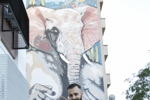 A arte de Renam, al�m de trabalhar para marcas, tem papel social