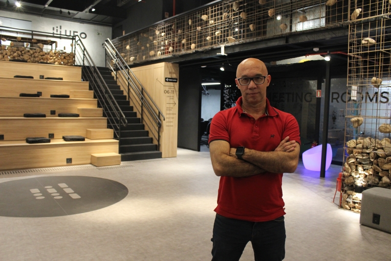 Walker Massa &eacute; um dos idealizadores da UFO, no ParkShopping Canoas Foto: ARTUR COLOMBO/DIVULGA&Ccedil;&Atilde;O/JC