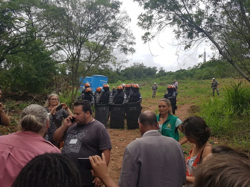 Local em terreno ao lado do Asilo Padre Cacique foi alvo de pedido de reintegração de posse na quarta-feira