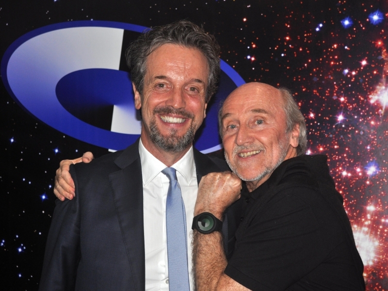 Alexis de Vaulx com Hans Donner no lançamento do Espaço Corporativo Incentivo Brasil 2019, no Hotel Hilton Copacabana