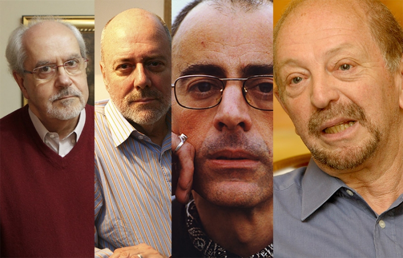 Assis Brasil, Noll, Caio Fernando Abreu e Scliar (esquerda/direita) fazem parte da safra de autores