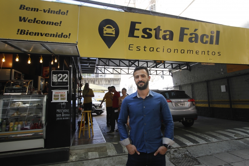 Entrevista com Diego Silva, do EstaFácil estacionamento. Foto: LUIZA PRADO/JC