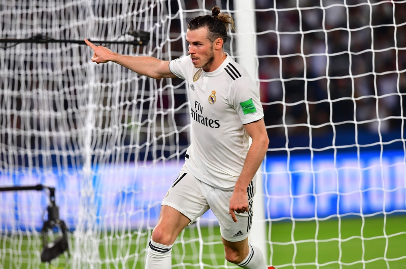 Gareth Bale celebra um dos seus três tentos contra os japoneses