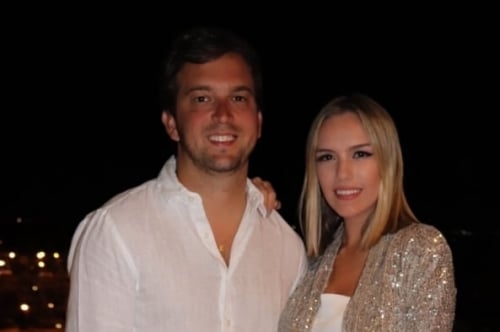 Marcelo Johannpeter Smith e Martina Ritter passaram o Réveillon em Punta del Este 