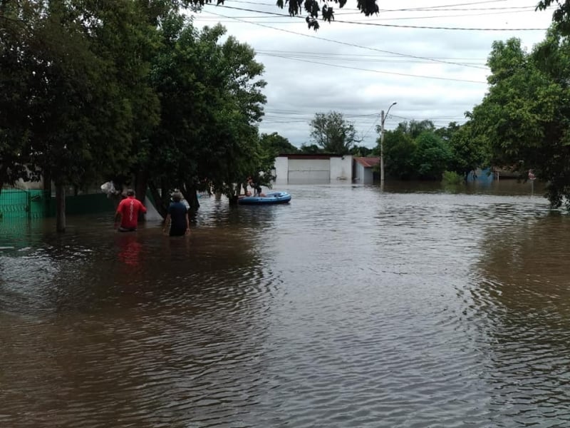 Cidade é a mais atingida pelas fortes chuvas que castigam a Campanha e a Fronteira Oeste gaúcha